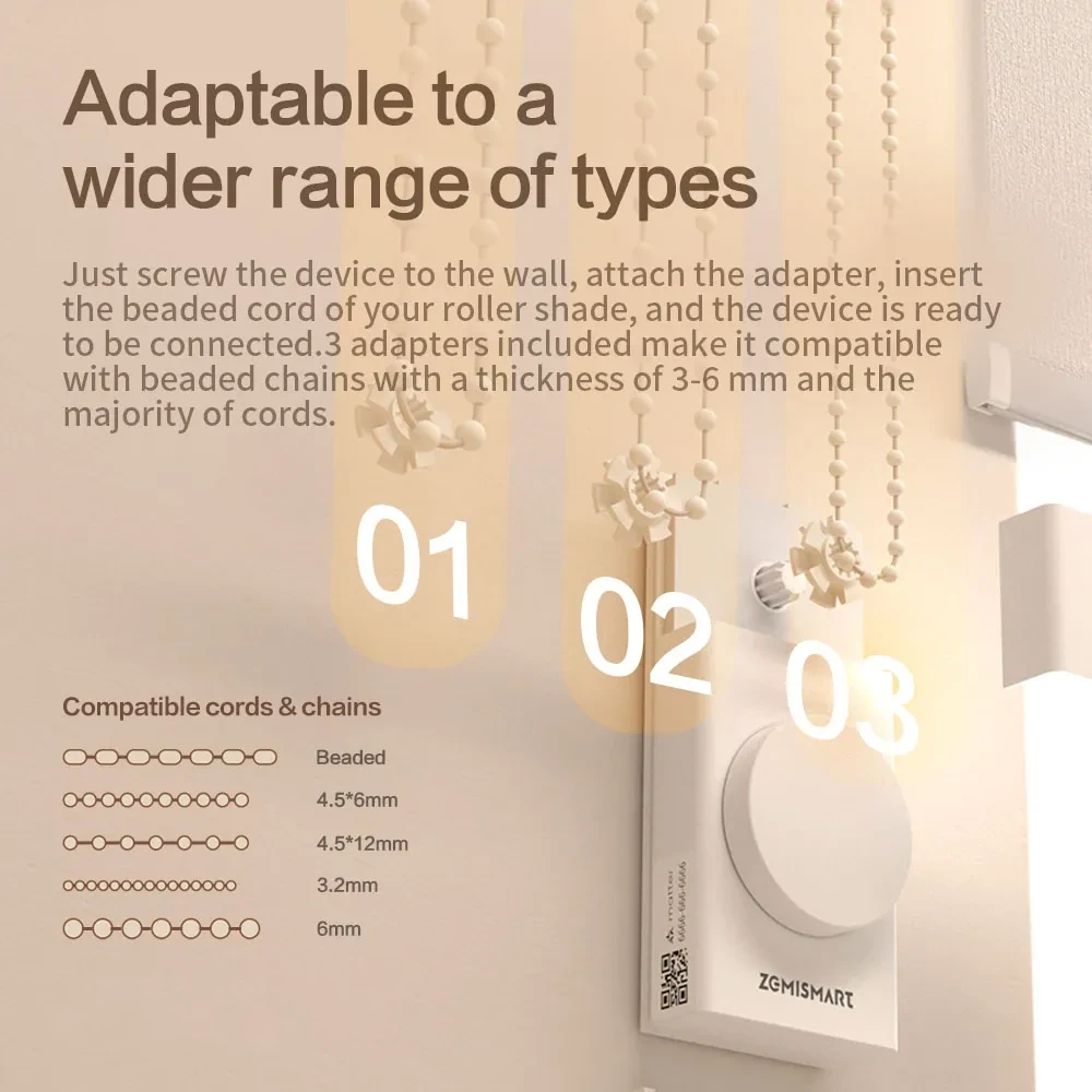 Zemismart MTP1 Blind Driver Retrofit Motor Matter over Thread
