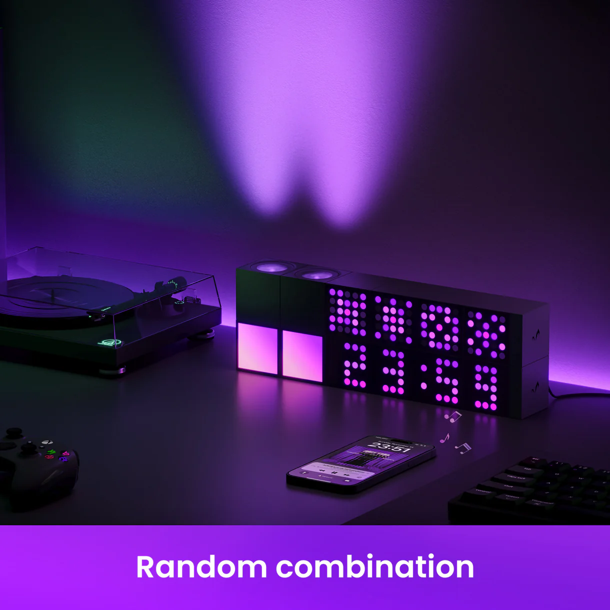 Yeelight Smart Cube Clock Kit (Included 4 Matrix Cube)